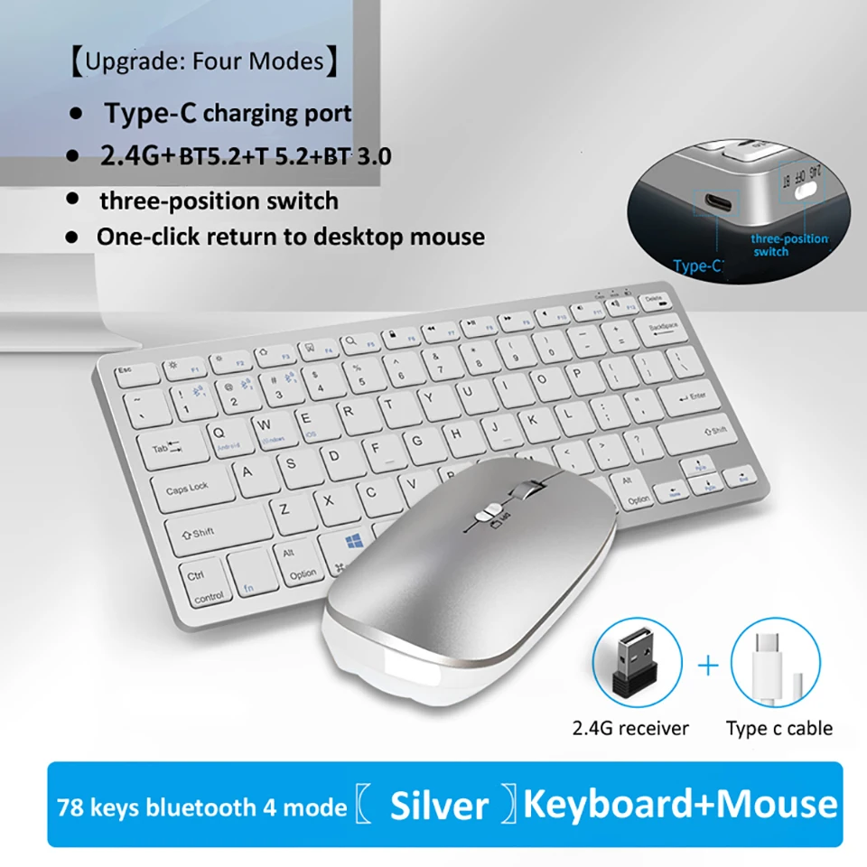 JOMAA-Conjunto de Teclado e Mouse Multimídia sem