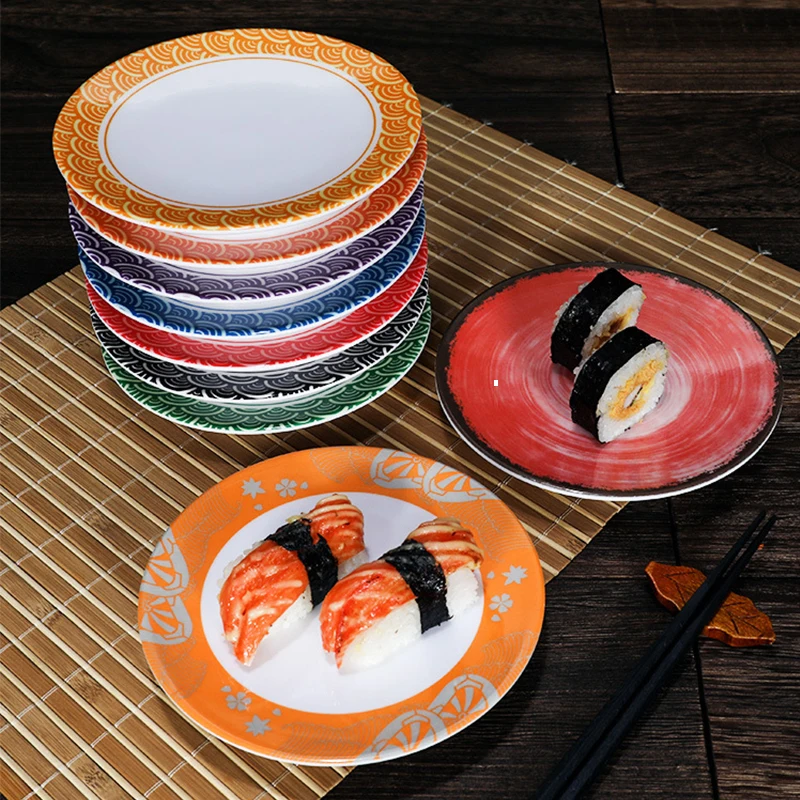 Conveyor Belt Sushi Dishware Sushi Plates Food Train For Table