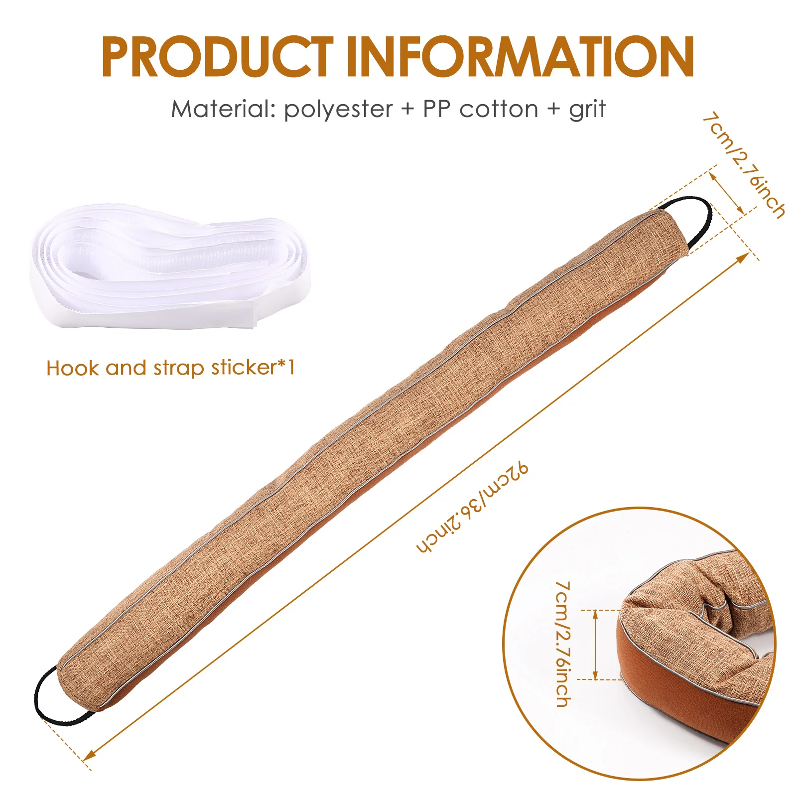 Polyester Door Draft Stopper Noise Reduction Guard