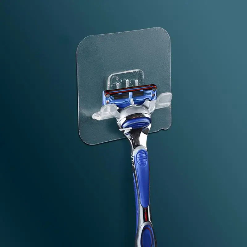 Hanger Shaving Holder Wall Shelf Strong Shower Razor Blade Holder Bathroom Hook Razor Rack Men Shaving Traceless Stand razor holder,razor storage box