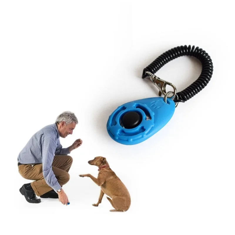 1Pcs Training Clicker Various style Pet Cat Dog Click Trainer Aid Adjustable WristStrap Sound Key Chain Dog Repeller Pet Product pet training clicker
