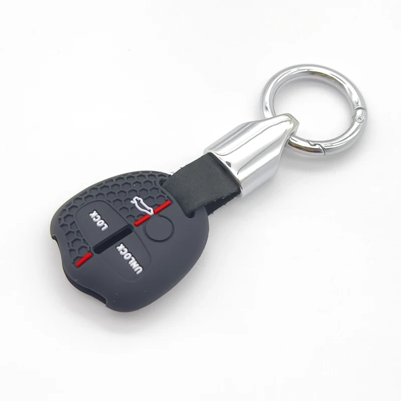 Cocolockey Silikon Auto Schlüsselanhänger Fall Passend für Mitsubishi ASX Outlander Lancer L200 2 Taste Fernbedienung Schlüssel Schutz Auto Zubehör – Detail 10