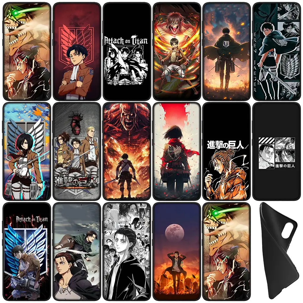 Levi & Eren Jaeger Attack on Titan Soft Phone Case Cover