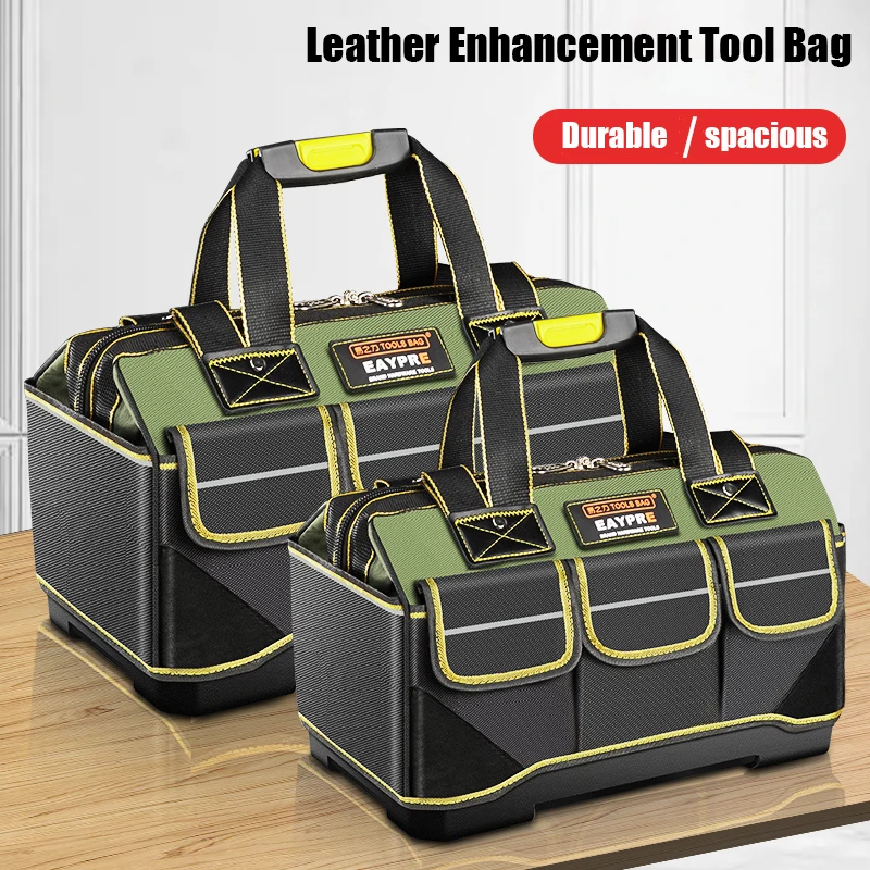 

1680D Oxford Cloth Tool Bag Working Electrician Professional Waterproof Wear-resisting Leather Organizer Multipurpose Tool Bag