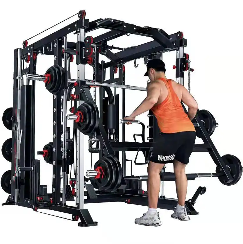 Prezzo All'Ingrosso Attrezzatura Grigia E Squat/Attrezzatura Smith Allenatore Funzionale Smith Machine Gym Fitness