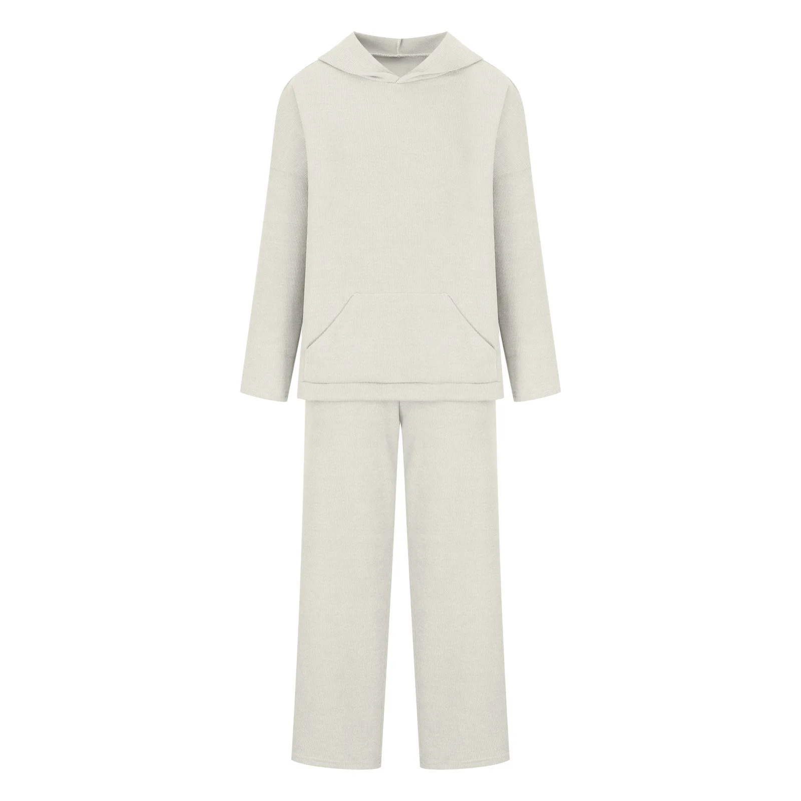 2023 Hot Sale Winter Women's New Fashion Sports Knit Kats Long Sleeve Top Twoa Two -Piece Two -Piece White Black Beige Blue