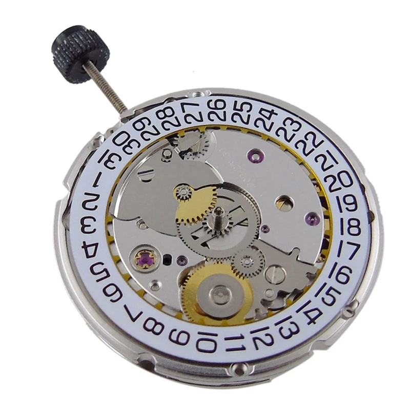 PT5000 Automatic Mechanical Watch Movement 21600 Bph-28800 Bph Date Display Clone 2824 25 Jewels 25.6Mm Diameter |