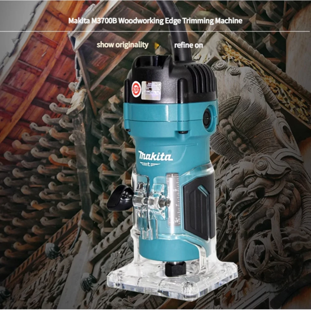 makita 18v tools M3700B Original Trimmer Trimming MachineSlotting Tool Milling Woodwork Engraving Machine power tool set