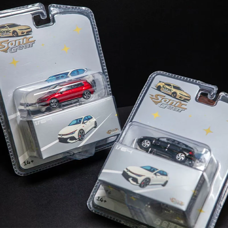 1/64 스케일 2021 골프 MK8 GTI 시뮬레이션 합금 자동차 모형 정적 디스플레이 수집용 장난감 선물 기념품 장식품