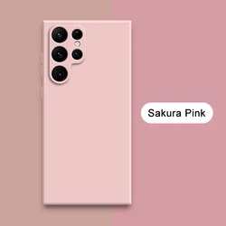 Liquid Silicone Shockproof Phone Case - Soft Protective Cover - S23 (Sand Pink)