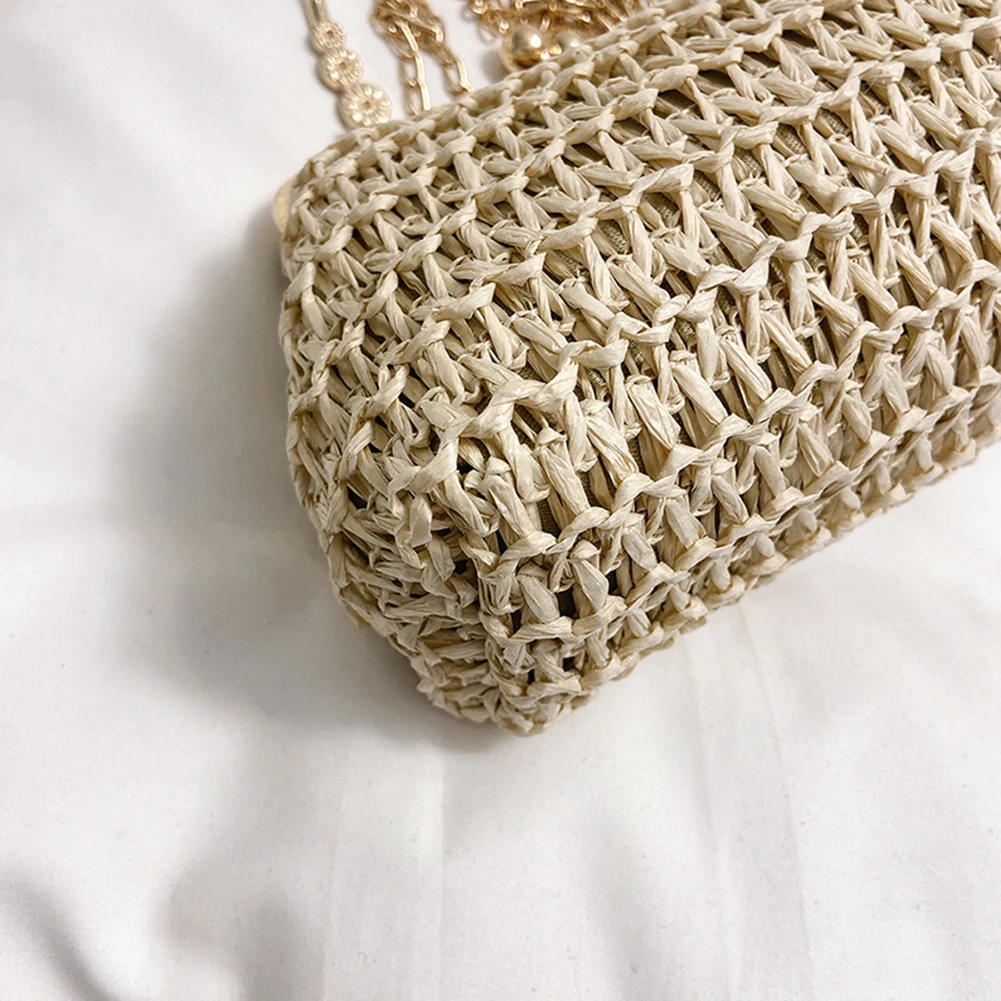 Handwoven Straw Summer Tote Bag for Women