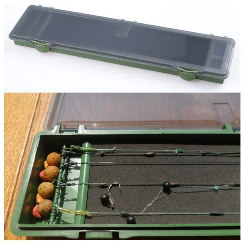 

34.5Cm Carp Fishing Rig Tackle Box Fishing Rig Storage Boxes Case Container Fishing Line Hook Equipment Accessories