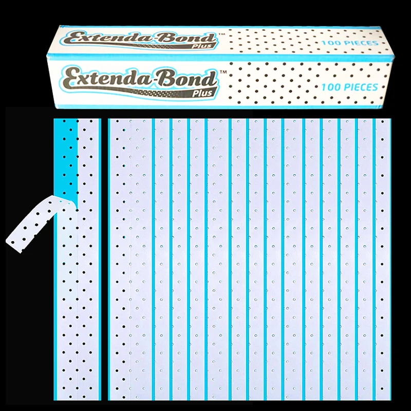 10Pcs/Lot Lace Front Wig Tape Blue Waterproof Walker Tape Extenda-Bond Double Sided Wig Tape With Breathing Holes For Toupee