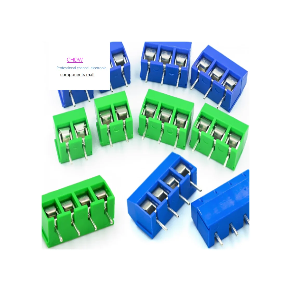 5.08 Blue/Green KF301 Wiring Terminals [2/3/4 Position] Wiring Posts 2P/3P/4P Optional
