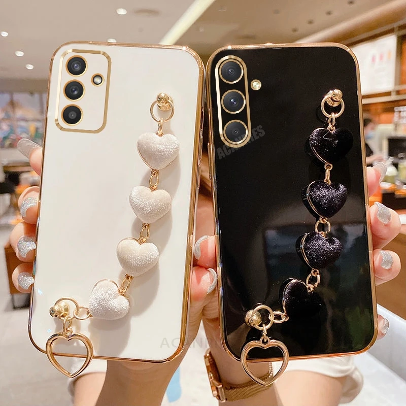 Love Heart Bracelet Luxury Chain Cover - Plating Case Design