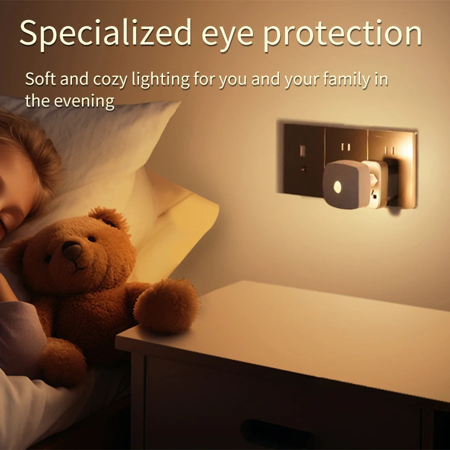Smart Motion Sensor Night Light with Adjustable Soft Glow for Kids' Rooms and Hallways