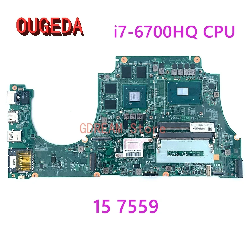 

Материнская плата для ноутбука dell Inspiron 15 7559 GTX960M GPU i7-6700HQ