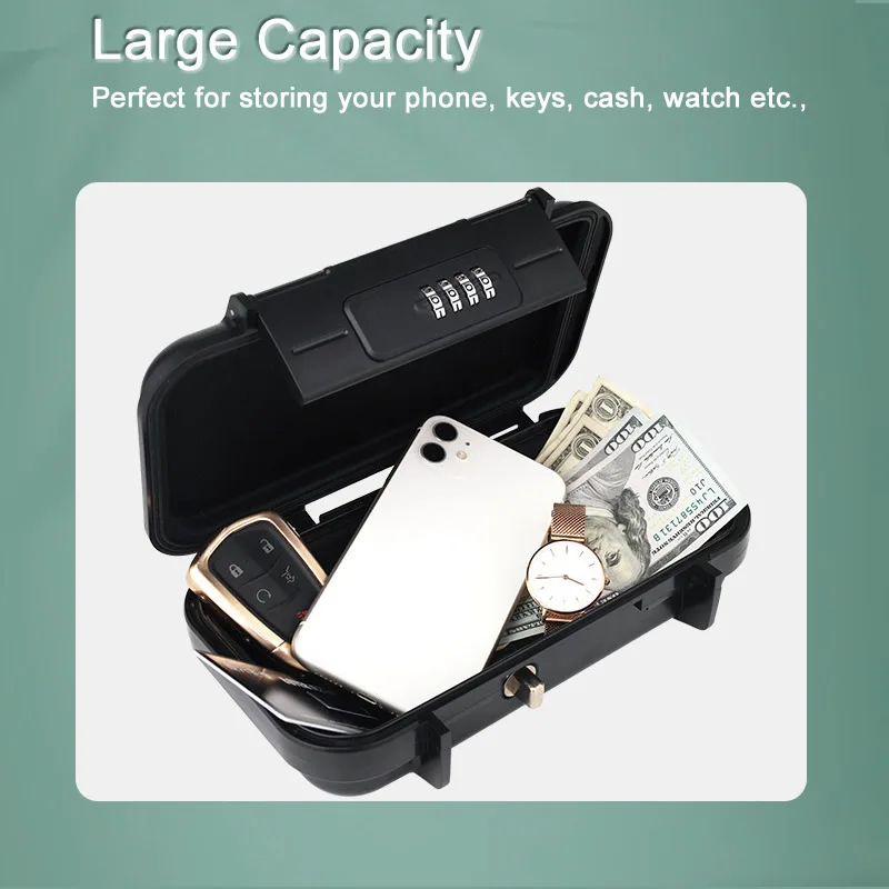 IP68 & 2 Tête Verrou]Diyife Coffret Fort Portable Sécurisé