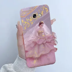 Floral Girls Design Soft Silicone TPU Phone Case - A7 2017 - A720F (FEN - TGFEN0612)