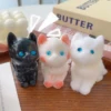3-color Simulation Kitten Pinching Toys Children Slow Rebound Silicone Finger Pinching Sensory Relaxation Decompression Toys 6