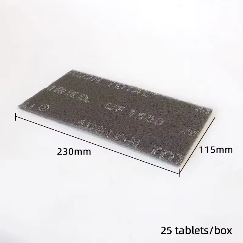 모카 레드 사각 멜론형 자동차 도장 샌딩용 1500메쉬 철사 브러쉬, 방수 광택 천 25개