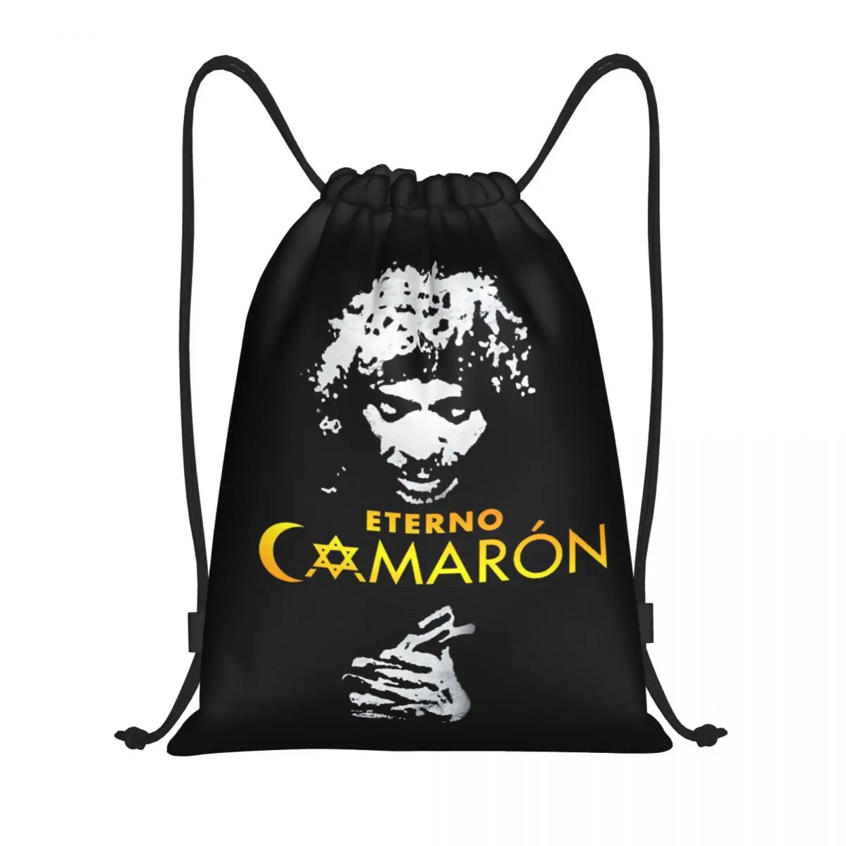 Camaron De La Isla Island Gamberetti Con Coulisse Zaino Borse Leggero Flamenco Cantante Palestra Sport Sacks Sacks Per Lo Shopping