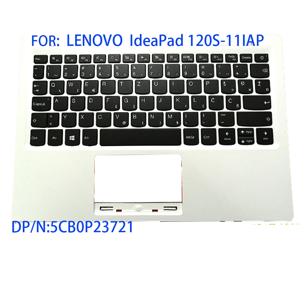 

Клавиатура для Lenovo ideapad 120s-11iap, белая, 5cb0p23721