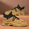 Men's boots autumn and winter low-cut casual boots fashion outdoor walking shoes youth non-slip soft-sole comfort tooling boots
