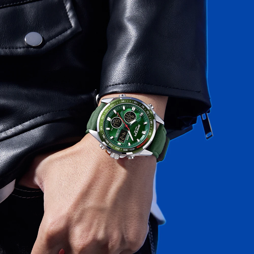 Sanda Luxury Chronograph Men Watch Top Brand Sport Waterproof Fashion Business Military Wristwatch Relogio Masculino, Alina Gadgets