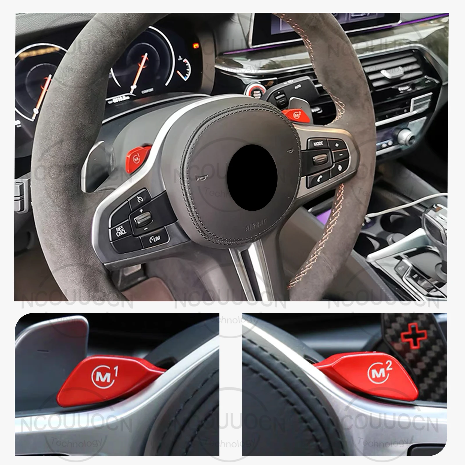 BMW G 섀시 스티어링 휠 드라이빙 모드 컨트롤 모듈 G20 G22 G26 G42 G05 G06 G30 G08 G32용 M1 M2 버튼 세트
