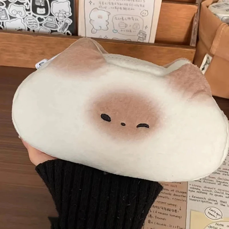 귀여운 카피바라 봉제 연필 케이스, 화장품 가방, 기니피그 펜 파우치, 대용량 연필 가방, 학용품 문구 상자