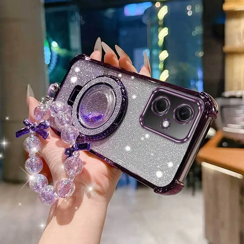 3-Piece Phone Accessory Set: Case, Lanyard, and Circular Stand