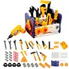 Children's Tool Toys Repair Kit Kids Toy Pretend Play Screw Plastic Toolbox Game Montessori Educational Toys Children Gift 2