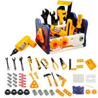 Children's Tool Toys Repair Kit Kids Toy Pretend Play Screw Plastic Toolbox Game Montessori Educational Toys Children Gift 2