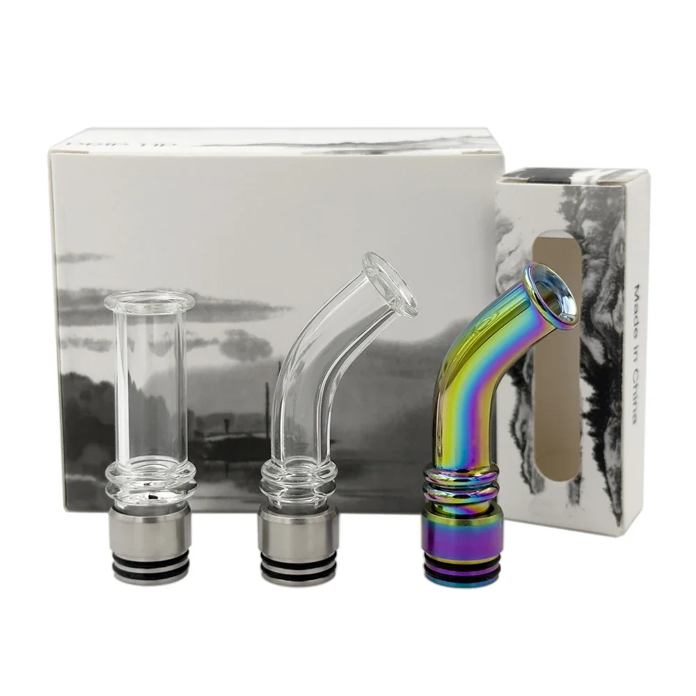 

Long Glass 810 510 Nozzle Curved Rainbow DIY Accessories Stainless Steel Suction Coffee Straw Joint