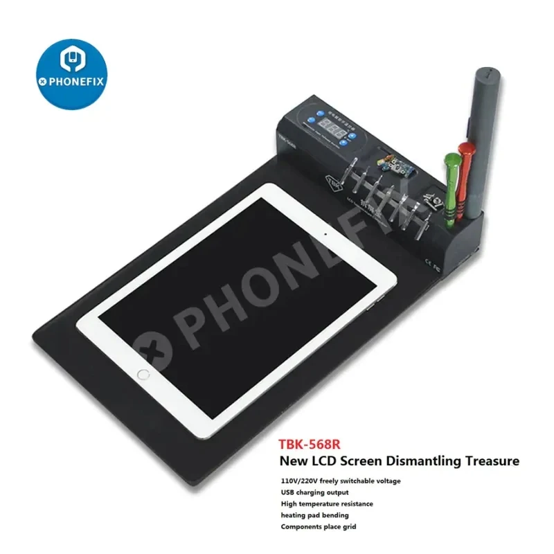 

TBK-568R CPB LCD Screen Dismantling Treasure Heating Silicone Pad for Mobile Phone iPad Tablet Screen Separating Open Tools