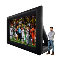 8ft 10ft 18ft Inflatable Outdoor Projector Movies Screen with Low-Noise Blower for Party Pool Fun Outdoor 1