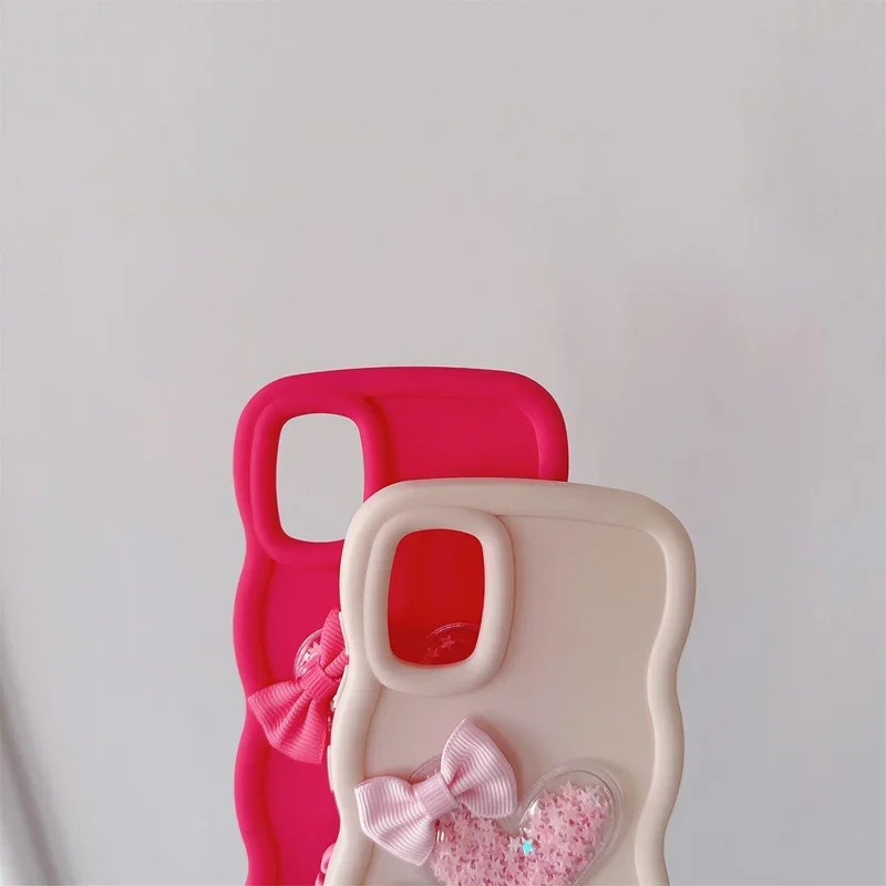 Quicksand Stars Heart Soft Phone Case Cover