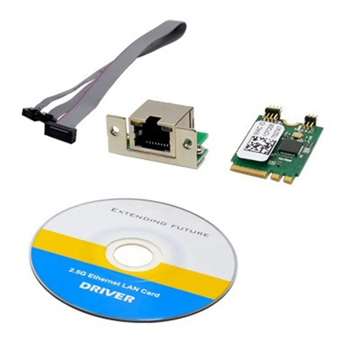 Adaptador de Rede Pci Express Placa Lan Ethernet Controle Industrial Pci Express 5x M.2 a Mais e Key 2.5g Rtl8125b - Imagem 6
