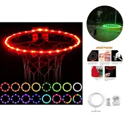 Basketball LED Light Luminous Compact Color Change Basketball Rim Light Basketball Hoop Light Basketball Rim Light