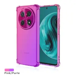 Shockproof Gradient TPU Protective Phone Case Cover for Huawei Nova 12S (Pink Purple)