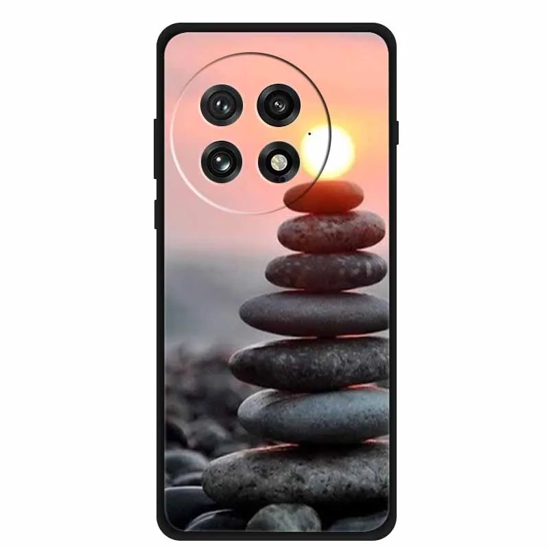 Colorful Splicing Cartoon Soft Silicone Black Cover - Fashion Protective Case