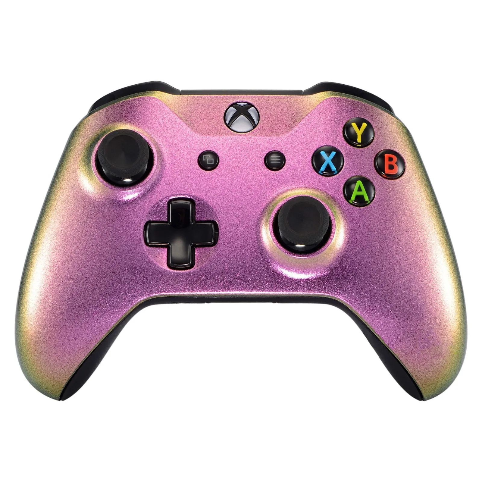 

eXtremeRate Red and Gold Chameleon Front Housing Shell Faceplate for Xbox One S & for Xbox One X Controller