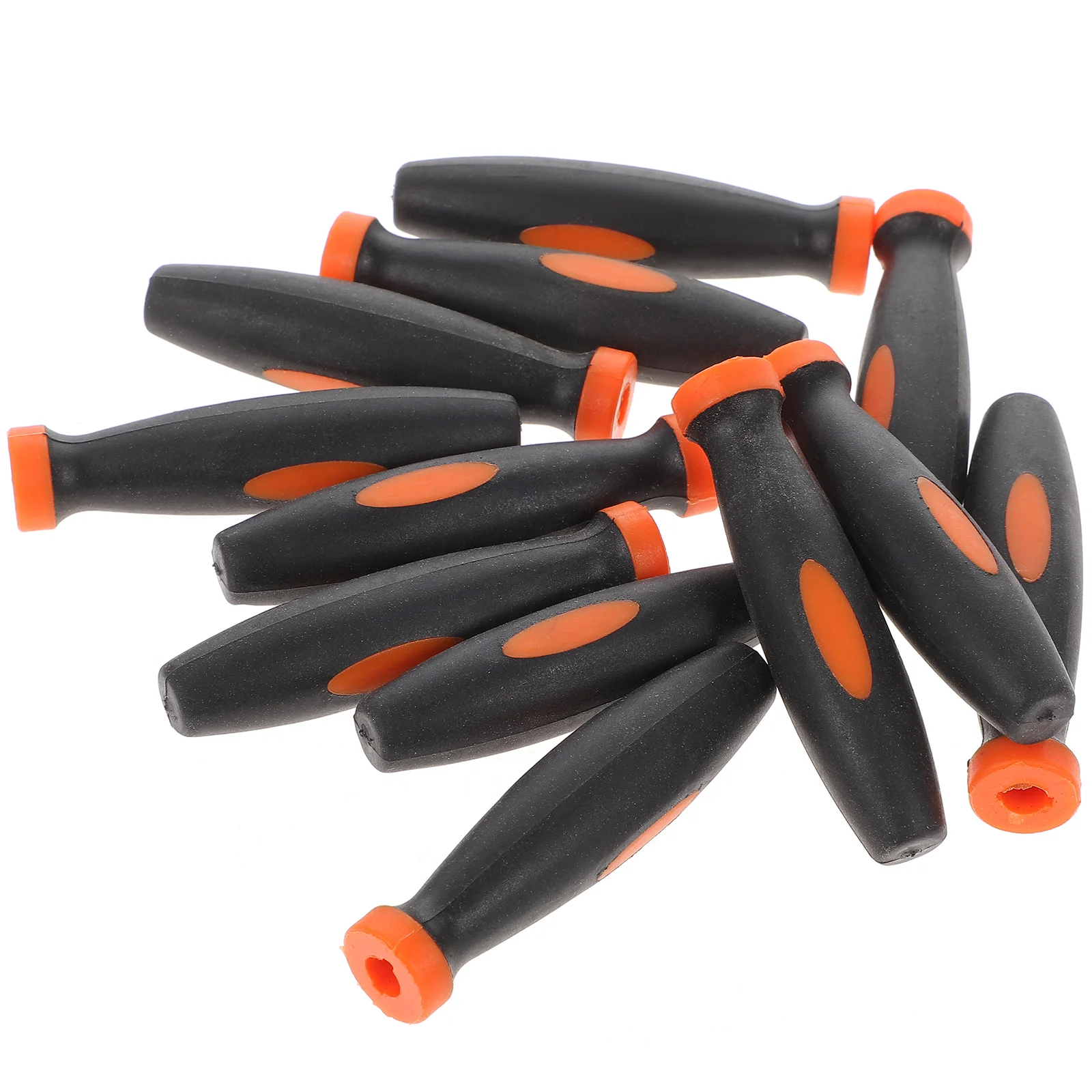 

12pcs Rubber Handle Metal File Grip Handle 5mm Cutting Tool Handle Supply