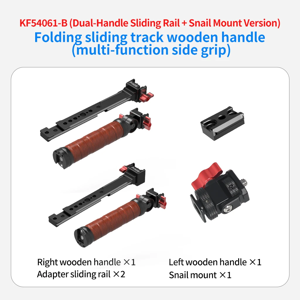 Für DJI Ronin RS3 RS4 Pro Handheld Gimbal Verlängerung Dual Seite Handgriff Schnell Montieren Schiene Clamp Griffe Grip Stabilisator Halterung – Detail 20