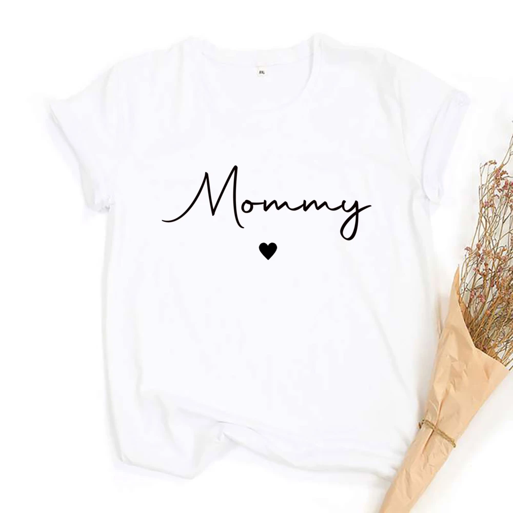 Daddy/Mommy/Sister/Brother/Baby Print Family Matching Outfits Short Sleeve Casual Family Outfit Summer Matching Set Clothing 5