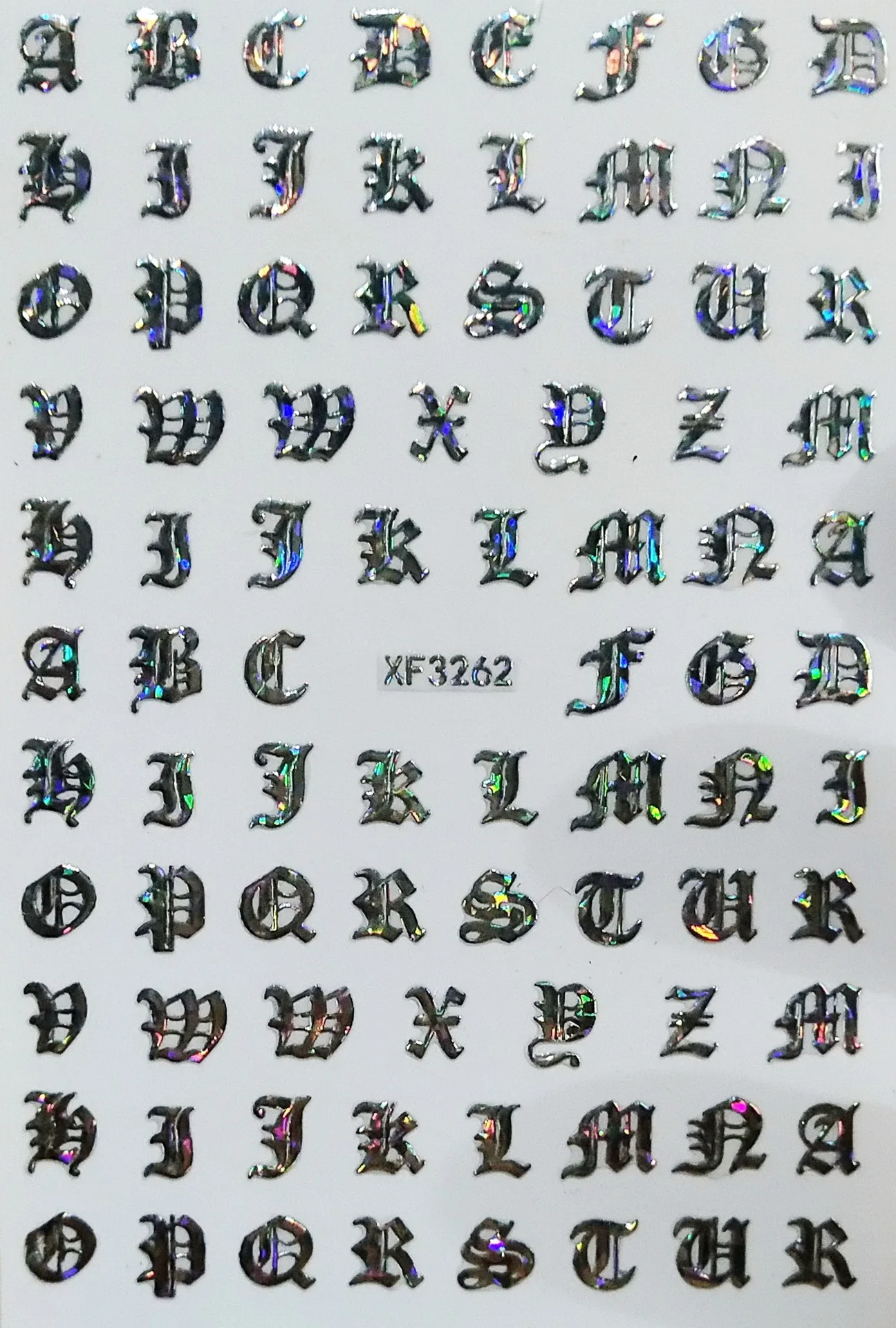 3D Nail Art Stickers Decals Latin Roman English Alphabet Letters Nails  Design Decoration - Price history & Review, AliExpress Seller - Pink Nail  Supplies Store