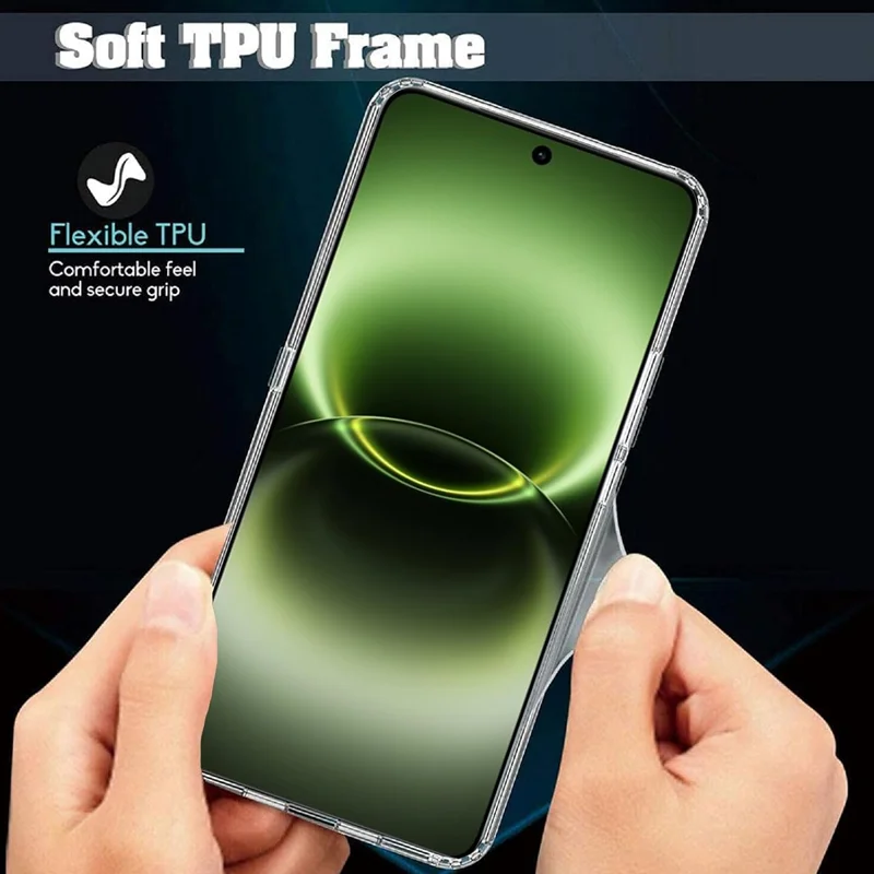 Slim Clear TPU Soft Silicone Protective Cover for Smartphones - Transparent Case