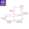 Armless Sofa Cover 1 Seater Colorful Stretch Full Cover Single Sofa Cover Samll Sofa Slipcover 3
