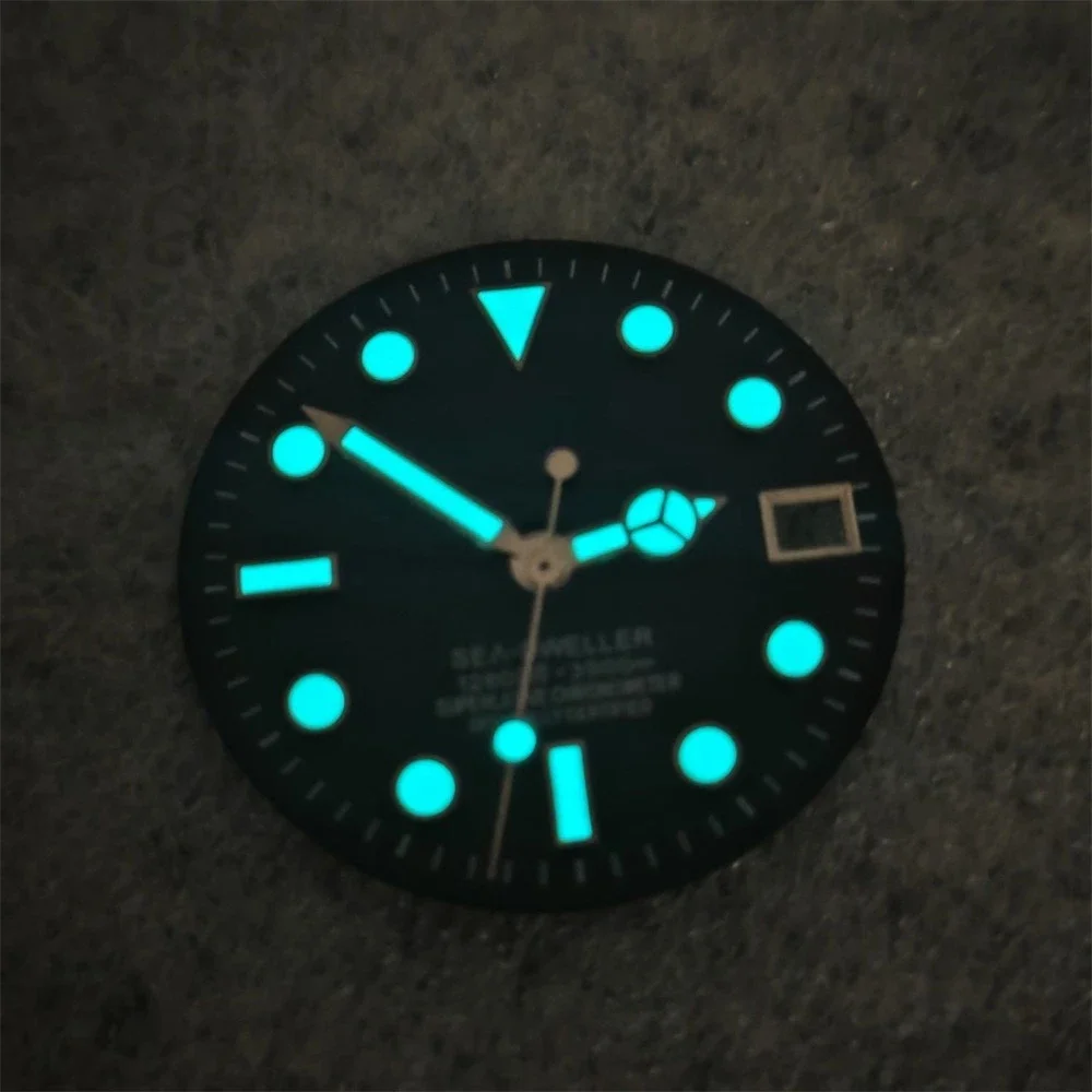 40mm 케이스 다이얼 핸드 세트 8215 2836 무브먼트 HILEGU HL00200858 케이스 다이빙 시계 액세서리 삼각대